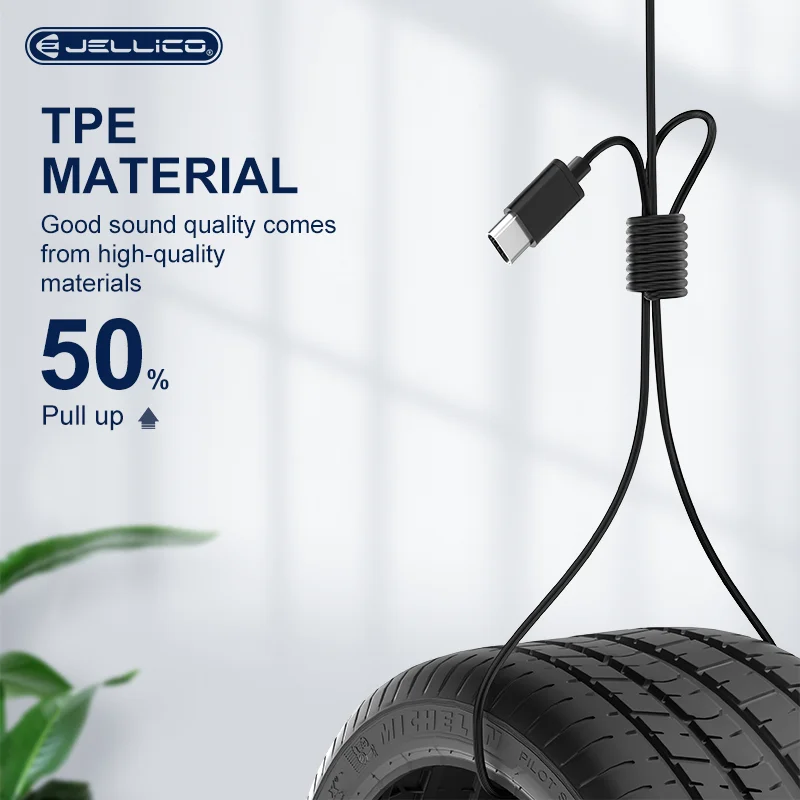 Новая стильная Проводная гарнитура с разъемом Type-C для наушников с 9D объемным звуком