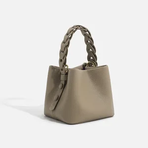 Wholesale Custom 2026 High-end Pu Leather Bags Fashion Shoulder Bag Ladies Handbags Women's bBucket Bags in China Manufacturer