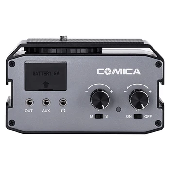 COMICA CVM-AX3 XLR/6.35mm/3.5mm (2-Groups)Port Camera Mixer Microphone Audio Mixer for Canon Nikon Sony Panasoni DSLR Camera detail image