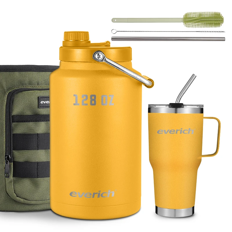 アマンゾンホットセラートラベルスポーツ断熱1ガロンサーモス