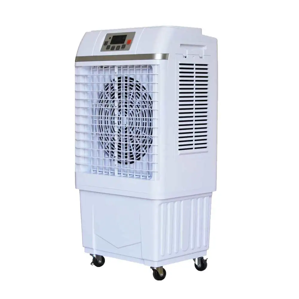 new model Cross flow wind way cold room air cooler with remote control and led light