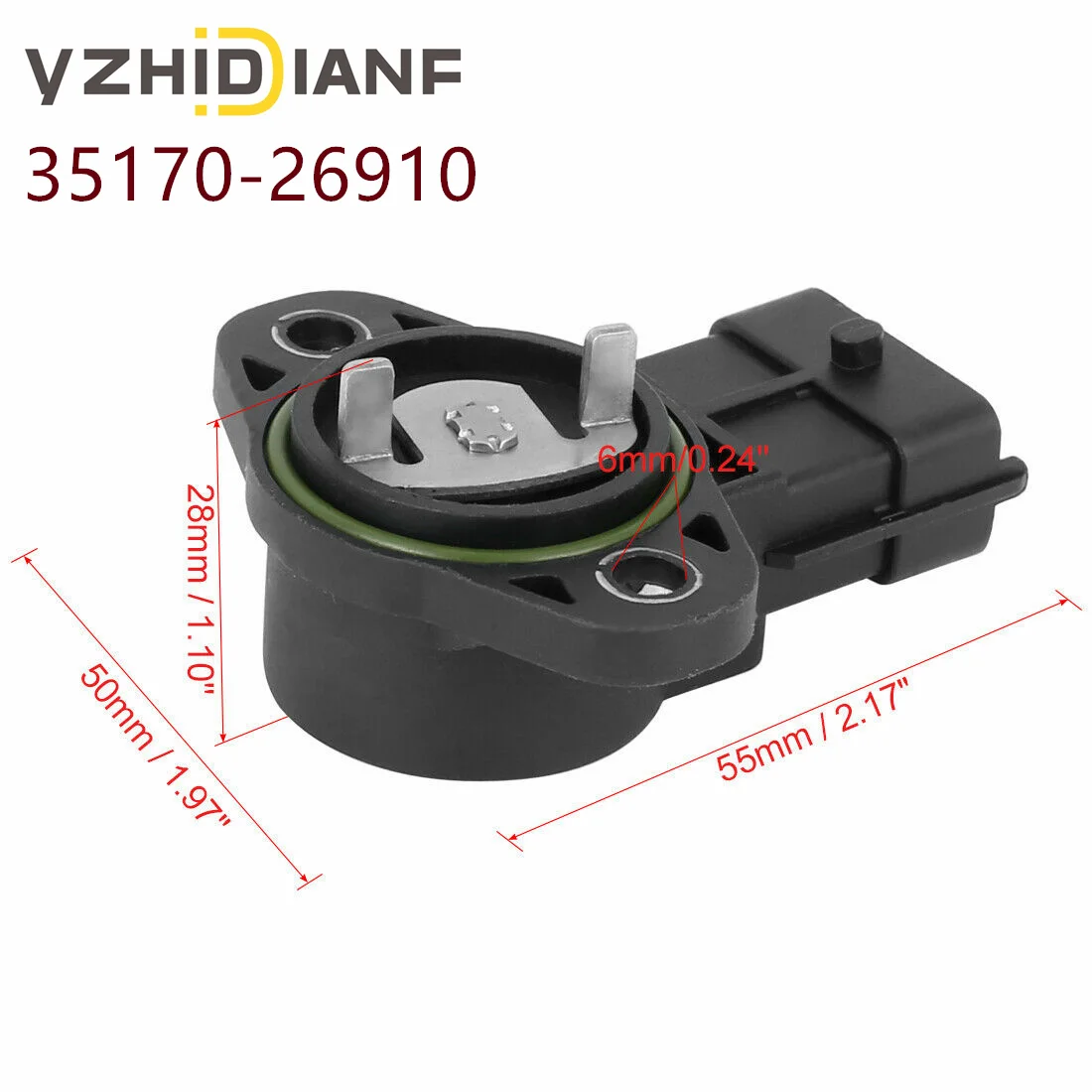 TPS Throttle Position Sensor - Compatible With Hyundai Accent & Kia Rio 2006-2011 1.6L