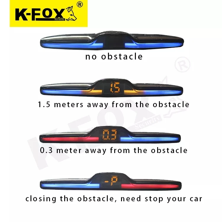 6 Sensors Reverse Warning Systems Front Back Parking Assistant Car Reverse Aid Car Parking Sensor System