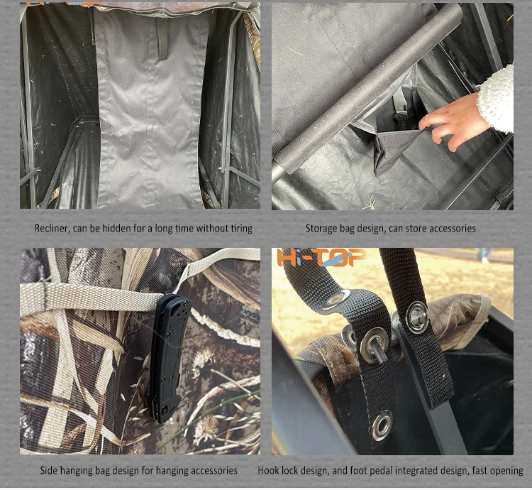 Hitop Custom One Person Waterproof Shooting Camouflage Blind Duck