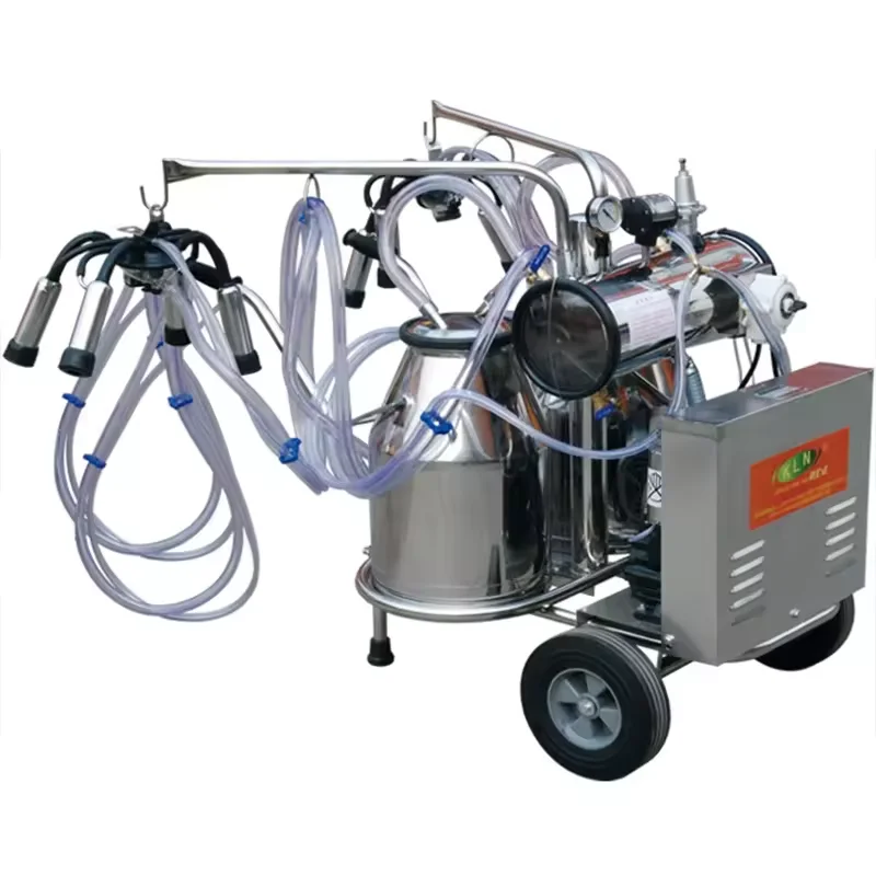 Portable Goat Buffalo Philippines Pipeline Battery Operated Hand Mobile Vacuum Pump Type Cow Milking Machine
