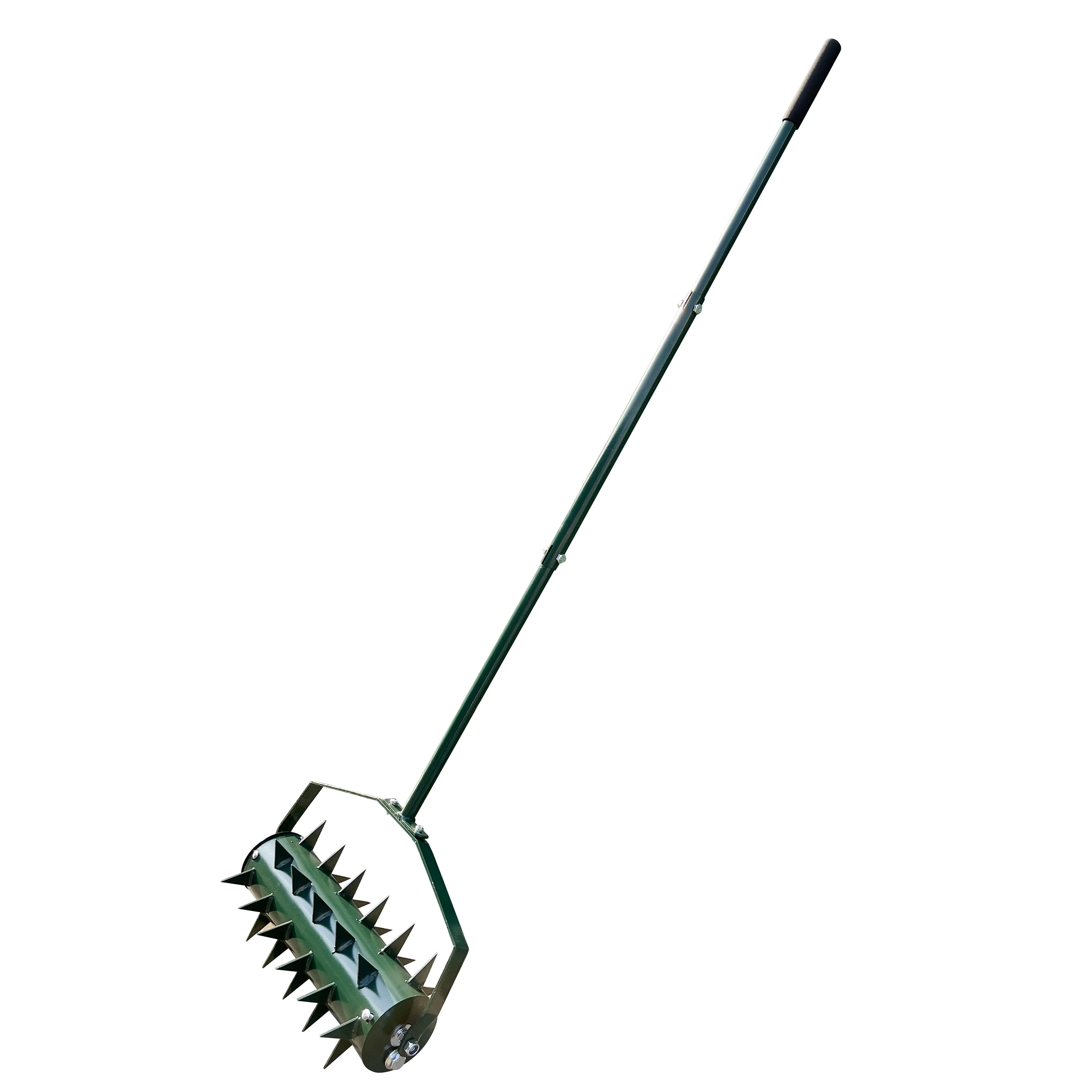 thumbnail image 2 of Manual Rolling Lawn Aerator - 44lb Weighted Soil Aeration Tool With 30 Spikes 2 of 11