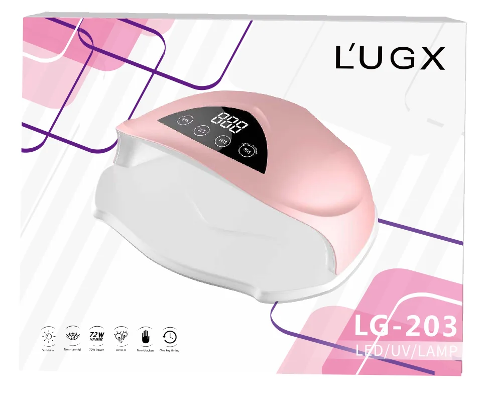  Сушилка для ногтей LUGX 72 Вт двух рук лампы на солнечных батареях домашнего использования инструменты маникюра в салоне