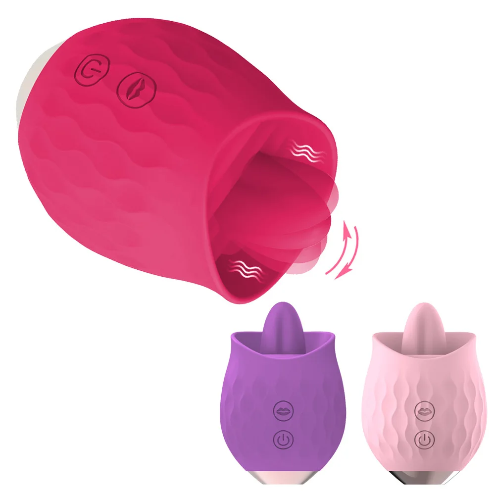 Source Rose Shape Sucking Vibrator Sex Toys for Woman Anal Dildo Vibrator Oral Licking Vibrator Teasing Female Masturbation on m.alibaba