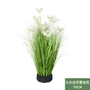 70 cm, diseño floral de encaje blanco de 9 cabezas (base de espuma)