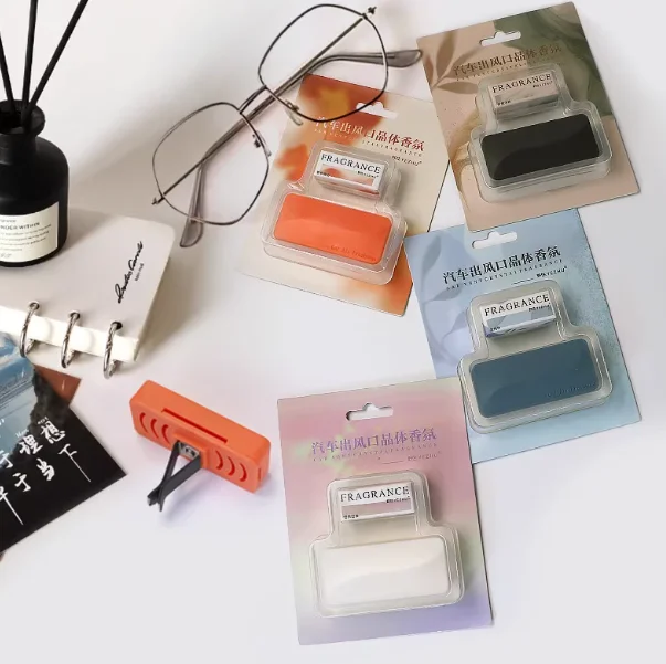 Customized Sustainable Luxury Car Diffuser Car Scent Vent Clip Perfume Car Air Freshener Air Conditioner Clip Diffuser