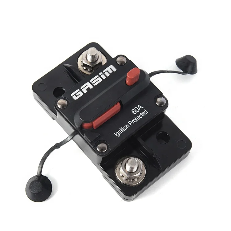 E9 IP67 Waterproof Car Circuit Breaker 25a 24v Dc MCB 30a 40a 50a 60a 70 90a 100a 150a 1p Pole Auto Reset Circuit Breaker