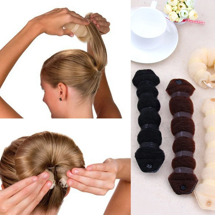 
Производитель, Пончик для волос, вязаный нейлоновый горячий пучок, нейлоновая эластичная лента, пуговица для прически невесты, Пончик для волос 