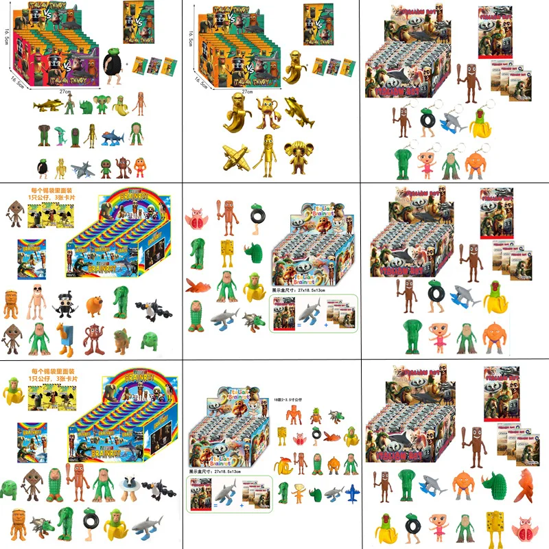 Lot De 24 Figurines Brainrot Animaux – Tung Tung Sahur Figure Q Ver. – 8,9 à 10,2 Cm, Déco Et Cadeau
