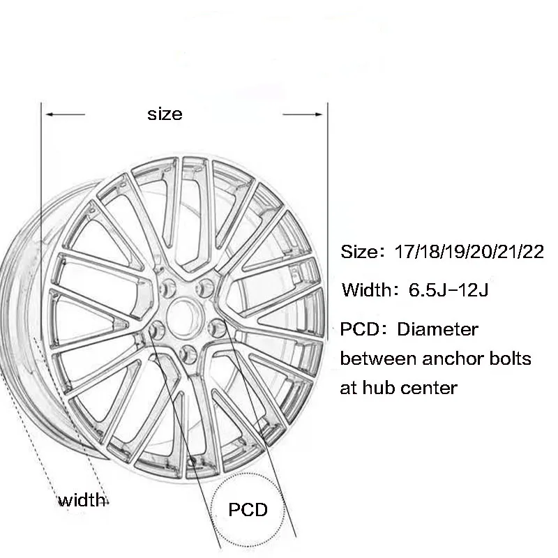 Good Quality Custom 18 19 20 21 22 Inch Audi Alloy Wheels Deep Concave ...