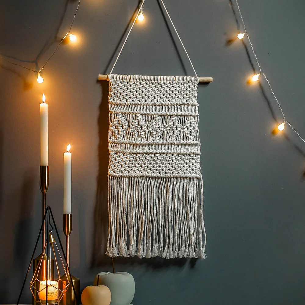 fringe tapestry wall hanging