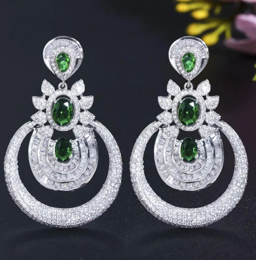 Luxury Dubai Earring 18k Yellow Gold Plated Vintage Costume Jewelry ...