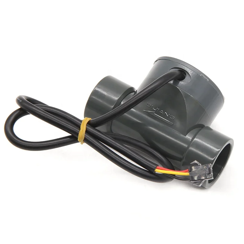 DIJIANG  DN20 Factory Price  UPVC Water and Acid Liquid Measurement Flow Sensor 10 - 150L/min Flow Range Turbine Flowmeter