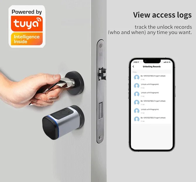 Smart Home Remote Control Intelligent IC Card Keyless Fingerprint Smart Door Lock