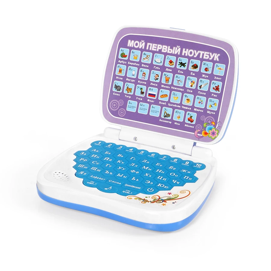 Russian Language Mini Tablet Computer Learning Toy with Alphabet and Words Multifunction Educational Learning Machine for Kids