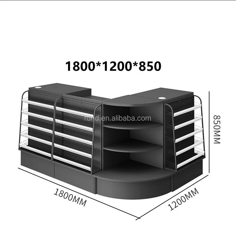 CC-18スーパーマーケットmdfキャッシャーチェックアウトカウンター