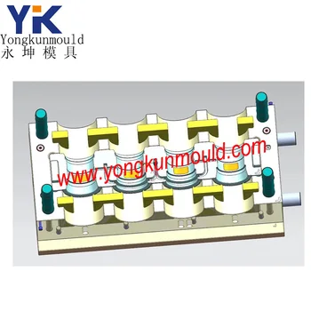 4 cavities Collapsible coupling pipe fitting mould