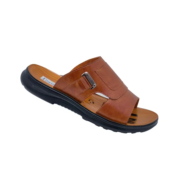Summer Beach Sandal Breathable Peep Toe Slippers Man Open Toe PU Leather Fashion Men's Sandals Shoes