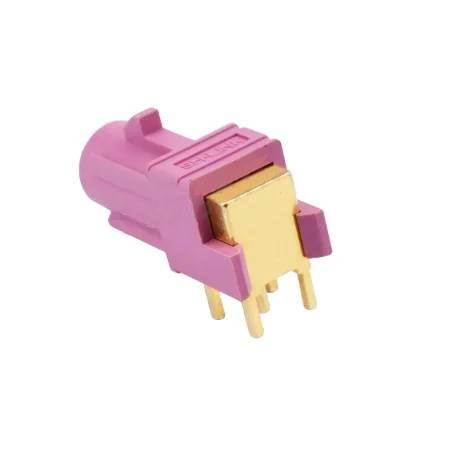 Водонепроницаемый разъем Fakra для монтажа печатной платы RG174, правоугольный Штекерный автомобильный разъем