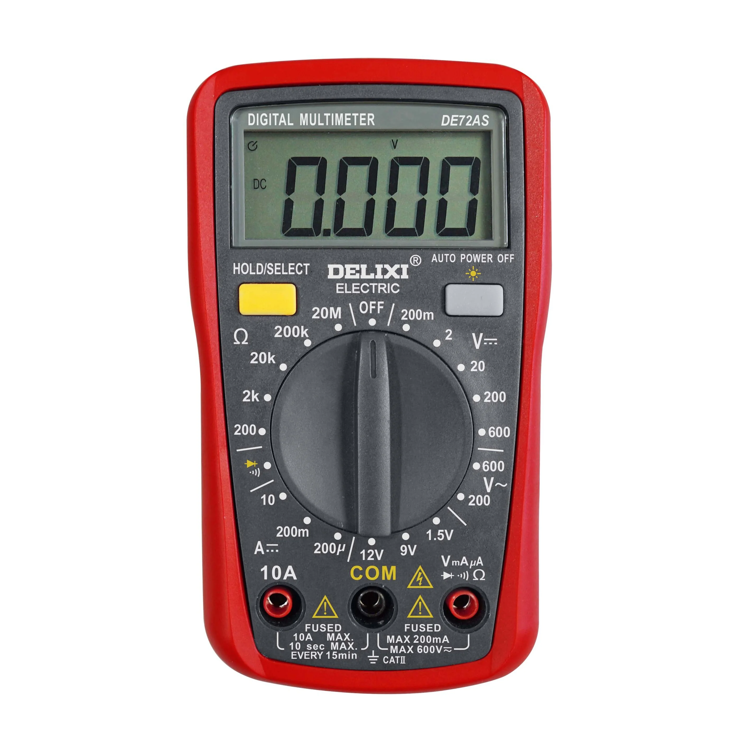 Handheld Automatic Range Digital Multimeter Voltage Measurement Input Impedance Current AVO Universal Multimeter