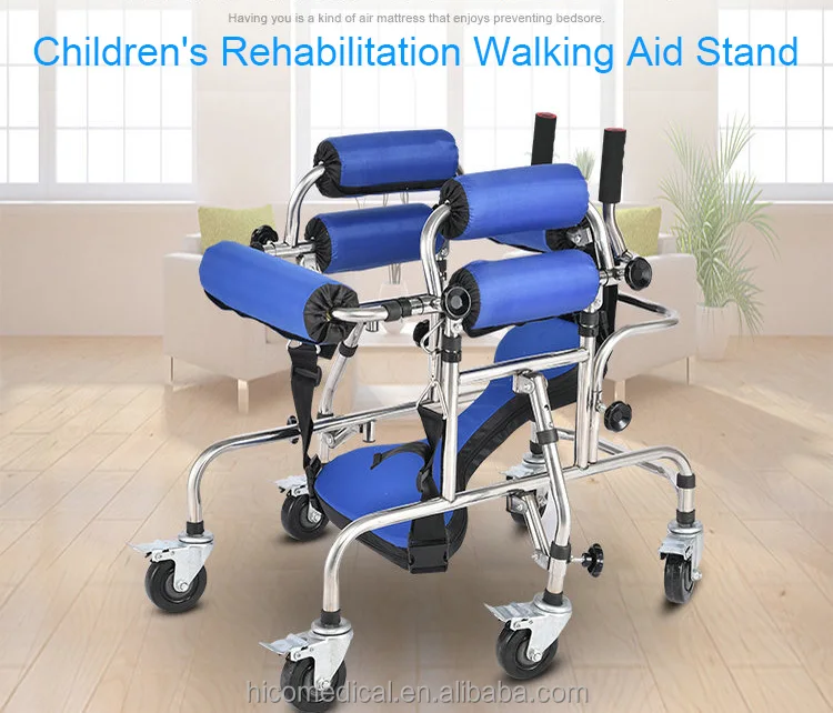 Hemiplegic Children's Walker Rehabilitation Equipment Multi Functional Child Walking Aid for Disabled