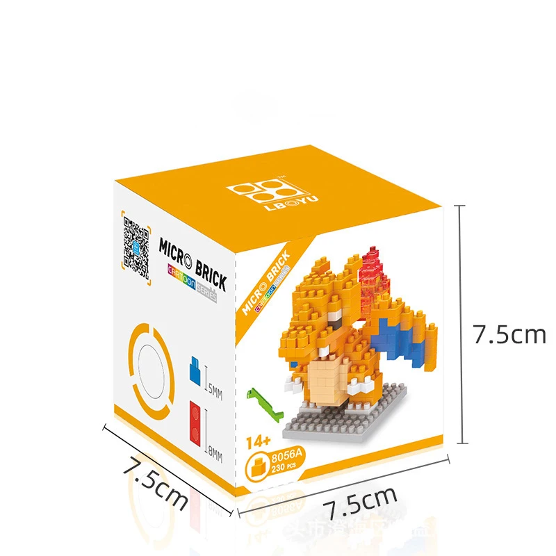 Hot Mini Building Blocks Kit Brick Cartoon Pikachu Character Animals ...