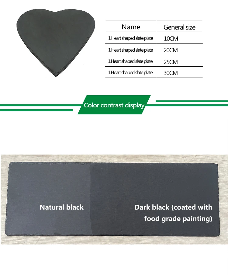 hot sale  wholesale USA UK Europe western-style food  black slate plate placemat  platter cheese board