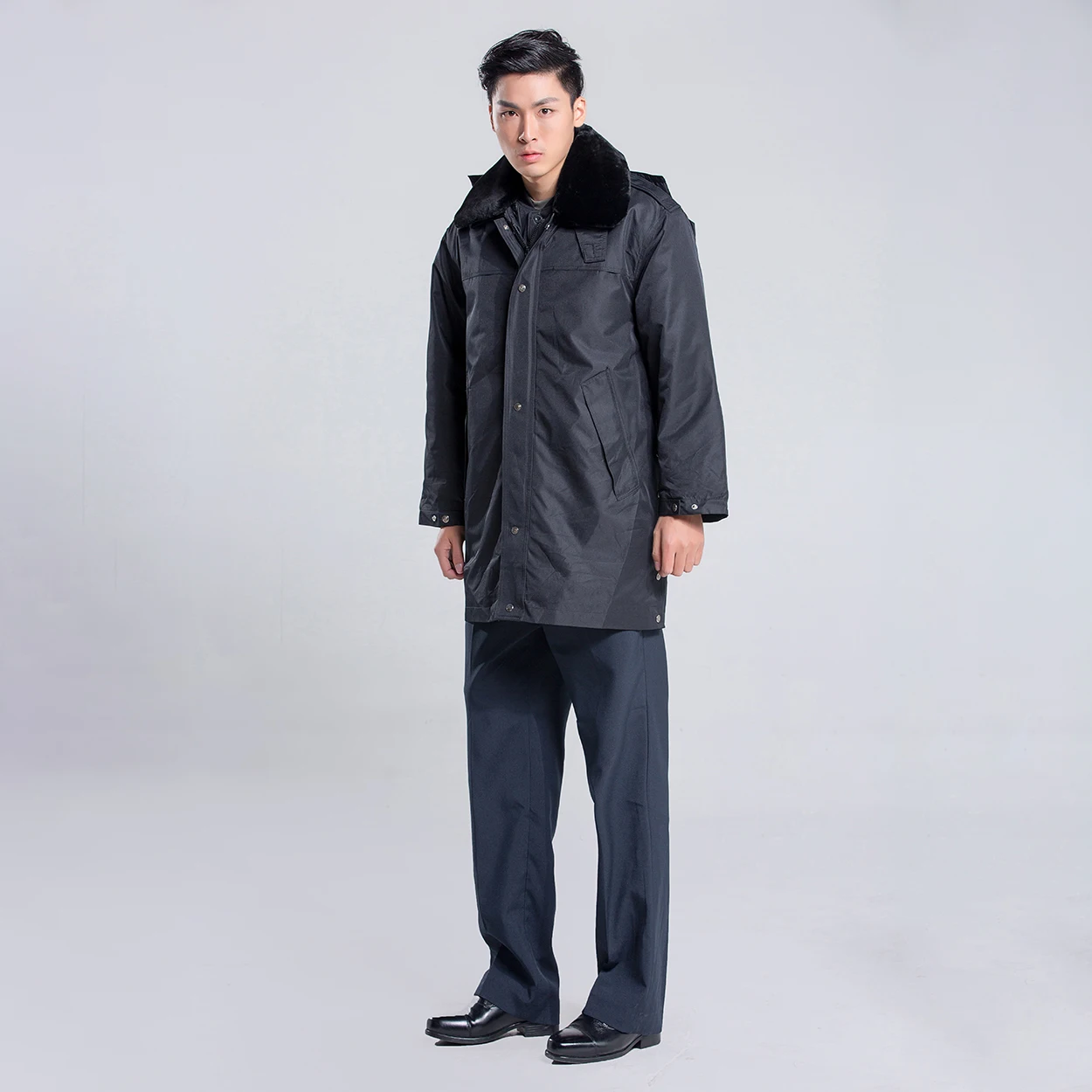 Оптовая продажа, Мужская зимняя Защитная униформа, воротник, рабочая одежда, плотное пальто, зимнее пальто с подкладкой для мужчин