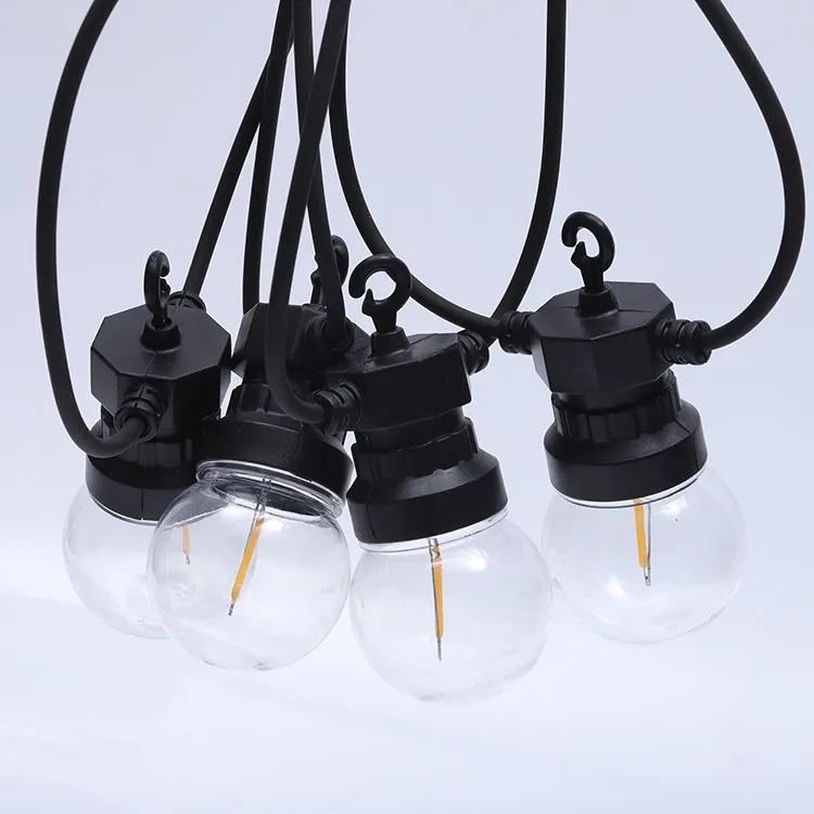 IP44 Weatherproof LED String Light Outdoor 5m 10m LED G50 Filament Bulb String Light Warm White Christmas Lights