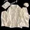 CreamRabbitCrinklePajamaSet