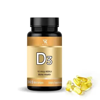 Custom D3 Vitamin support Immune health softgels vitamin d3 vitamin k2 for healthy capsules