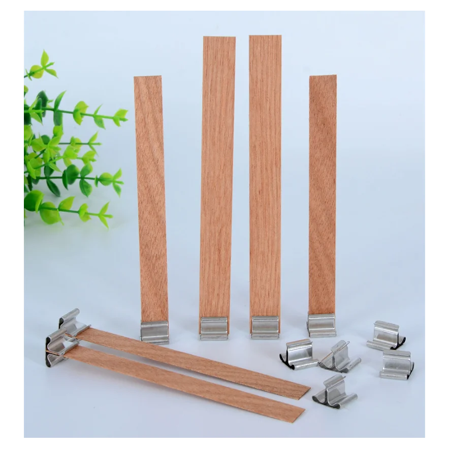 Wholesale Candle Wood Wick Kit 19mm X 130 Mm Candle Wood Wick Double Tool Set Wooden Wicks For