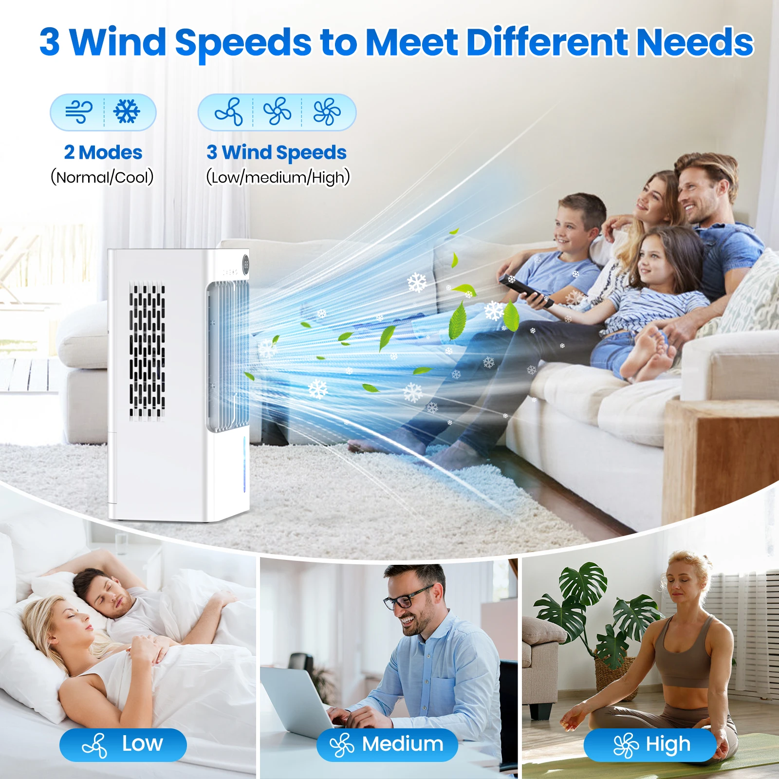 Whole Room Cool Humidifier Air Conditioner Evaporative Air Cooler