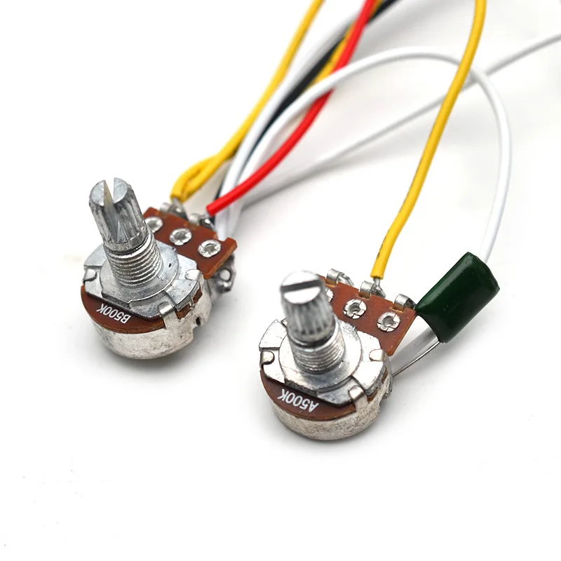FLEOR Kit Cablaggio Prewired 2T2V Per Chitarra Elettrica – Interruttore A 3 Vie Stile SG, Multicolore