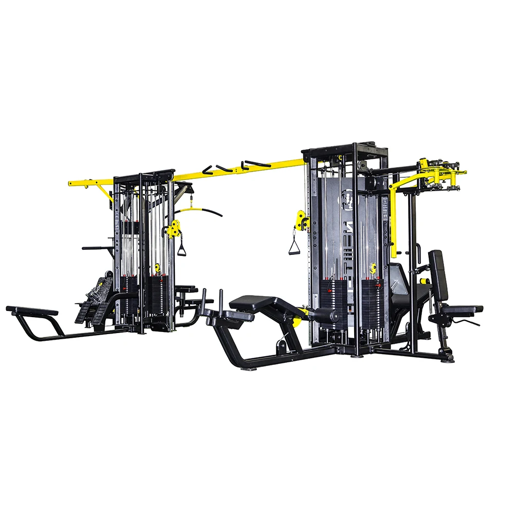 Commercial Multi Station Gym 8 Multi Function Station Fitness Equipment Sports Machine Commercial Use Power Tower