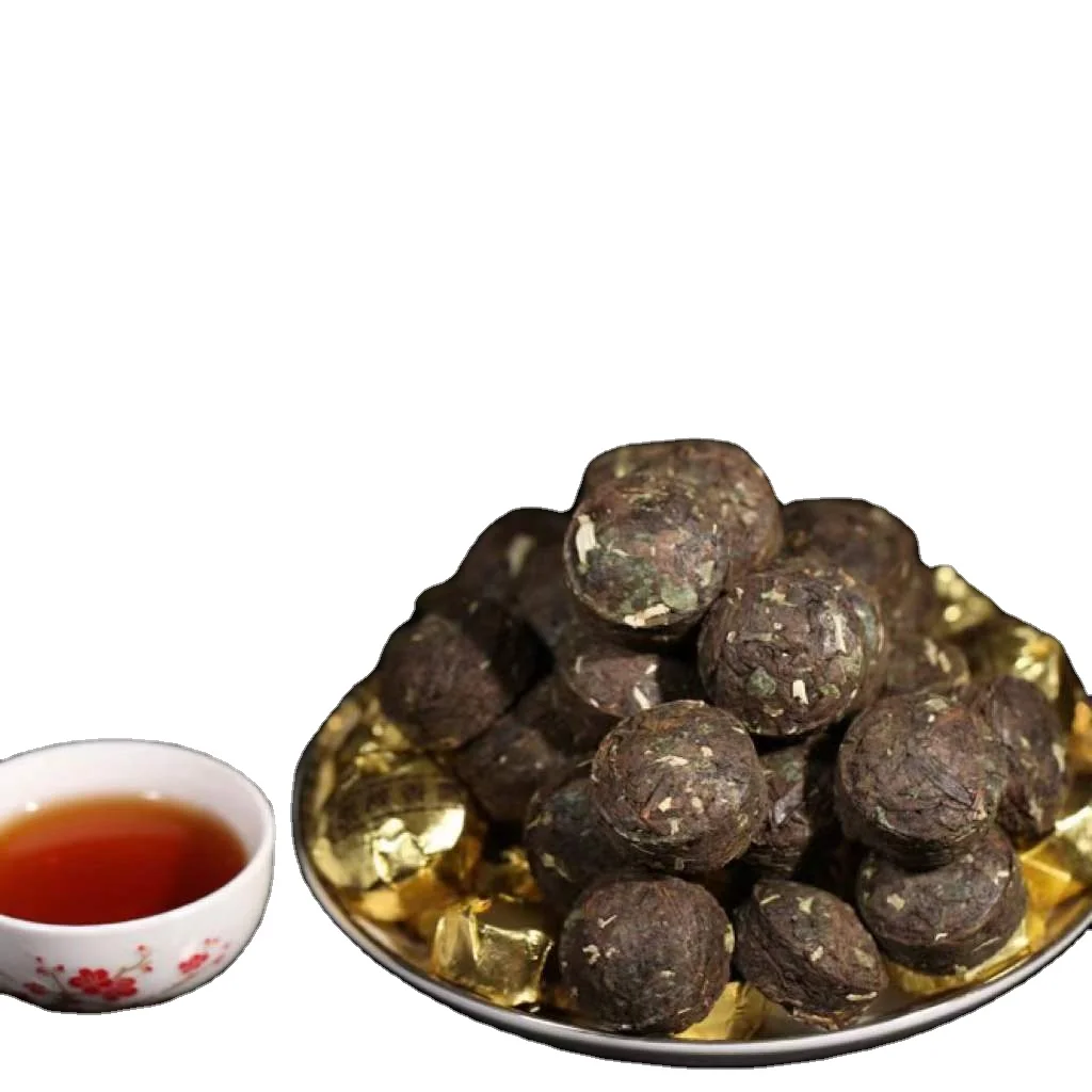 Compressed Pu-erh tea helps digestion Body anti-inflammatory Glutinous rice fragrance ripe tea tuo tea