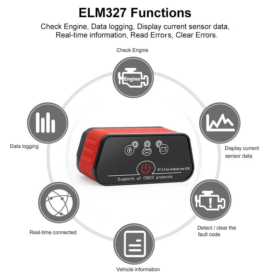 Lettore OBD OBD2 KONNWEI KW680 Scanner Codici AUTO Diagnostica Stru