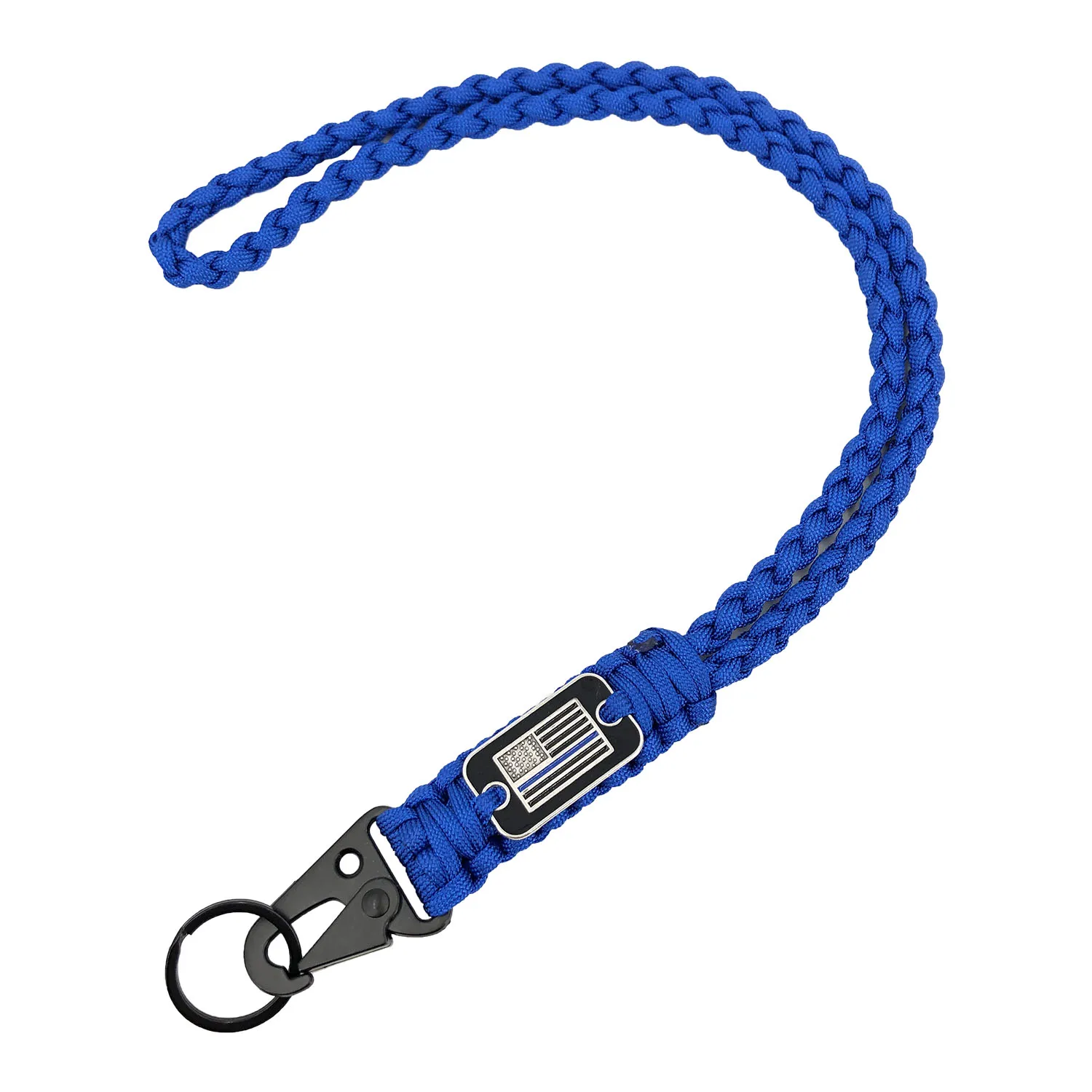 Factory Direct Sale Handmade Custom Flag Paracord Lanyard Paracord Keychain