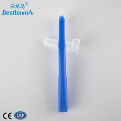 Высокое качество, заводская цена, угловая короткая ручка, Экологически чистая межзубная щетка