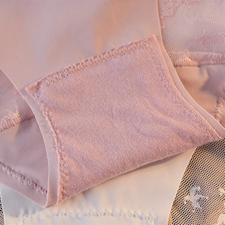 Woman Seamless Lace Underwear One Piece High Waist Panties Lace Brief