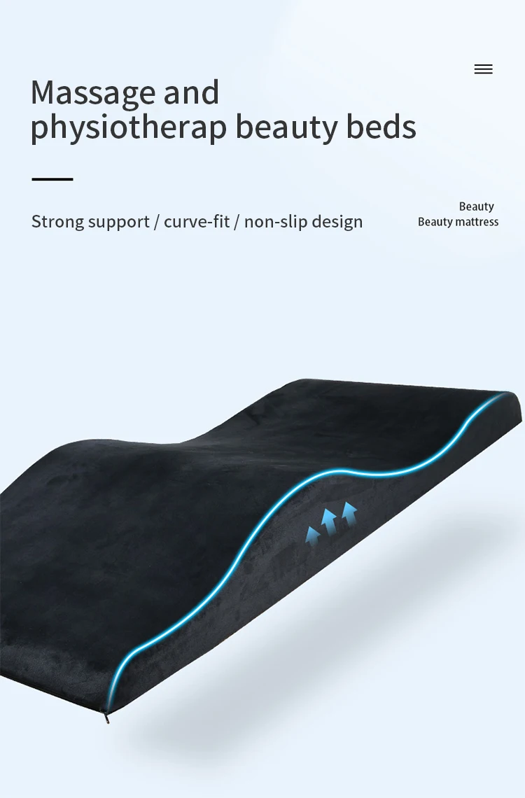 Oem Curved Mattress Topper For Lash Bed Foam Beauty Salon Lash Bed