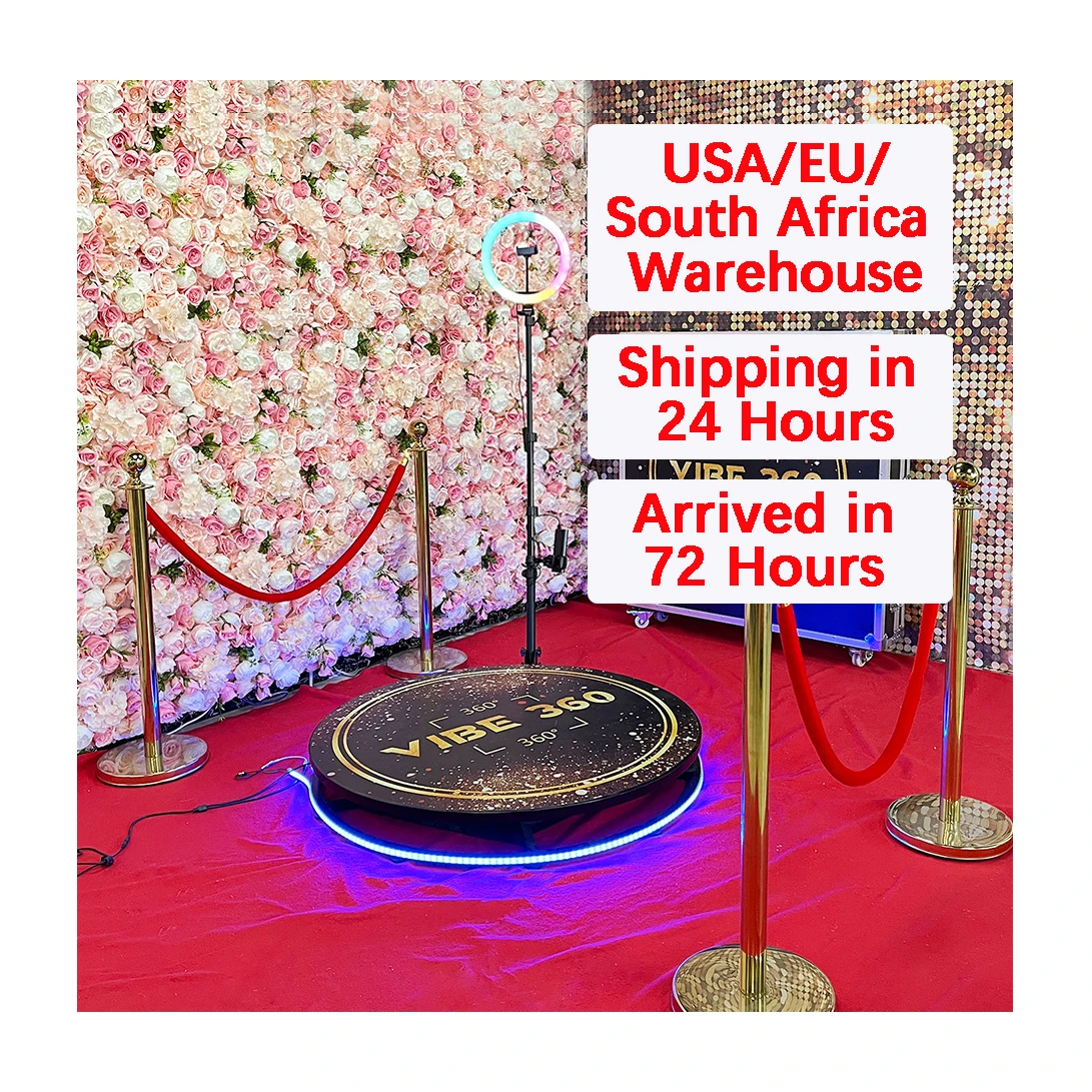 Professional Automatic Spinning 360 Photo Booth Machine Club for Parties with Free Logo