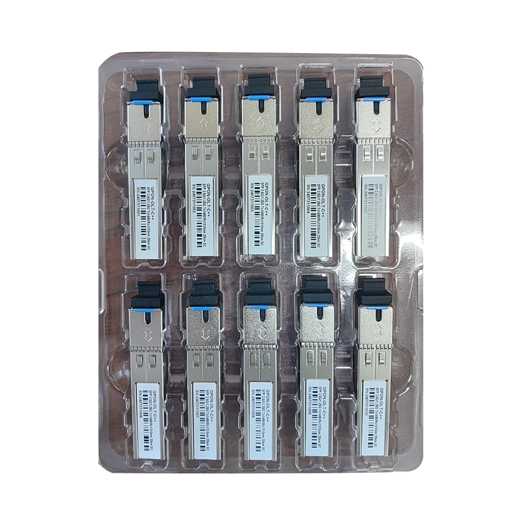 Cheaper suitable for ZTE mikrotik   GPON OLT PON SFP Module C+/C++/C+++ 2.5/1.25Gbps PON Optical Transceiver
