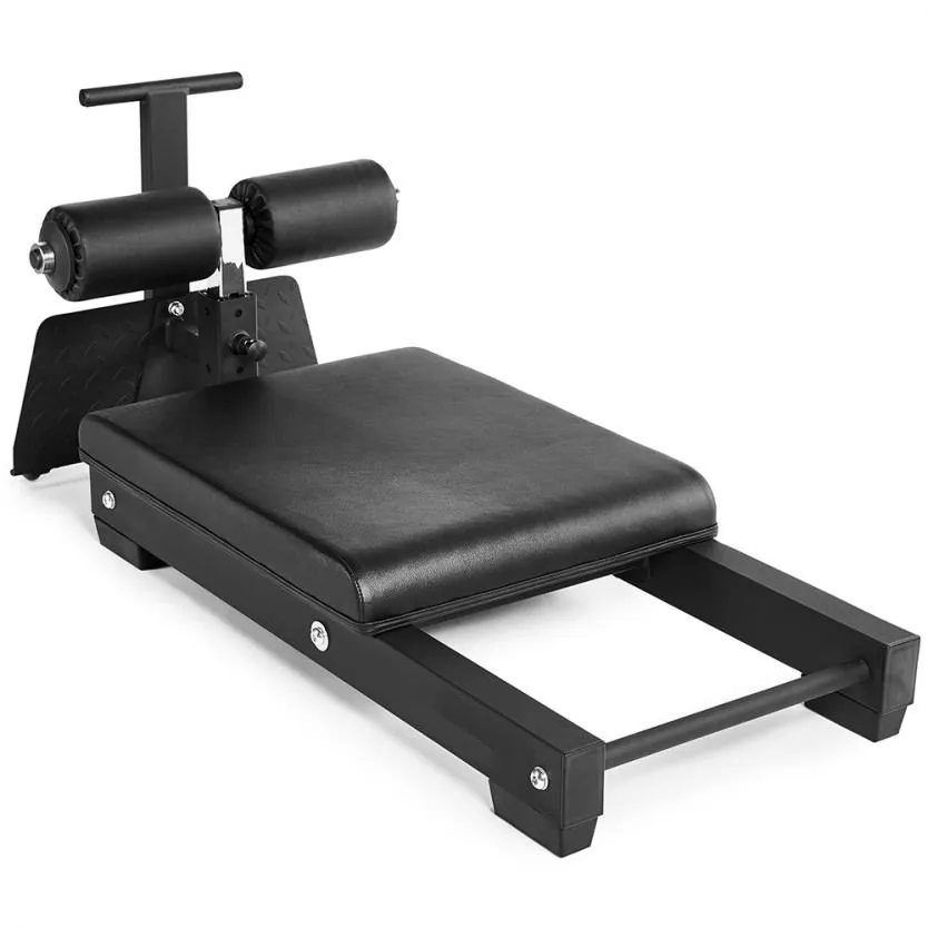 Compact Nordic Curl Floor Glute Bench with Wheels - Perfect for Gyms & Home Workouts