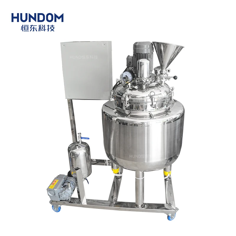 Vacuum Emulsifying Mixer Shampoo Making Machine Cosmetic Cream Mixing Homogenizer Food Hygiene Grade Vacuum Mixing Equipment