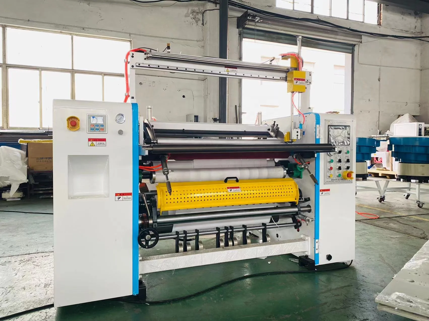 Auto Thermal Cash Register Rewinding Thermal Paper Roll Slitter